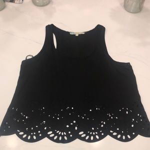 Black Lacey tank top